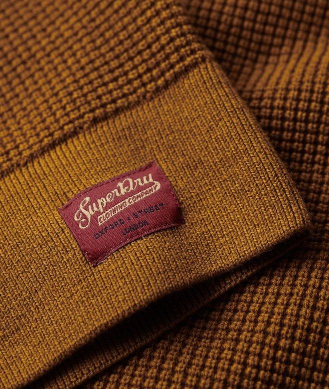 Superdry Jersey De Punto Con Cuello Redondo Y Textura