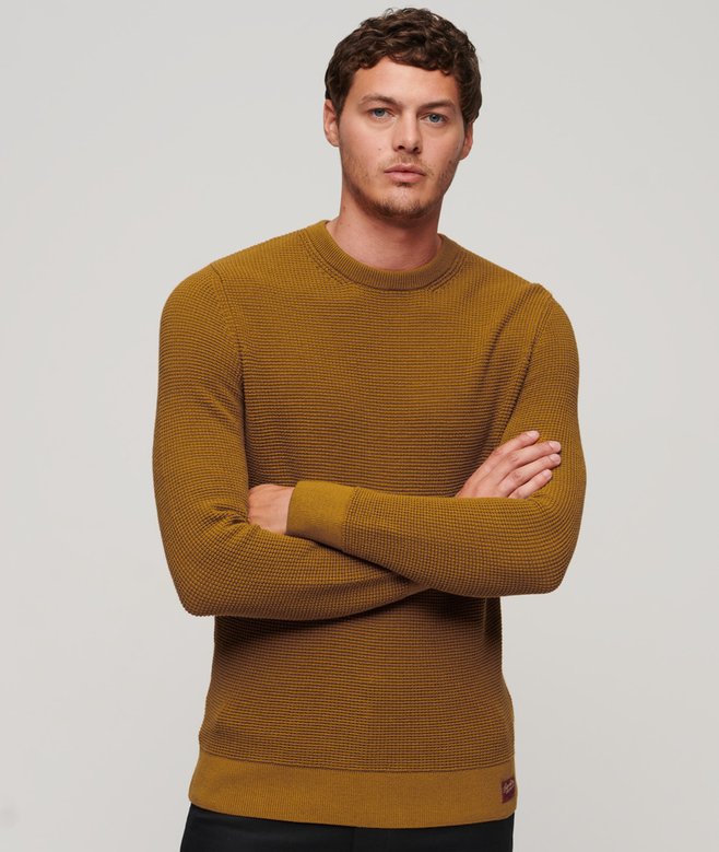 superdry Jersey de punto con cuello redondo y textura