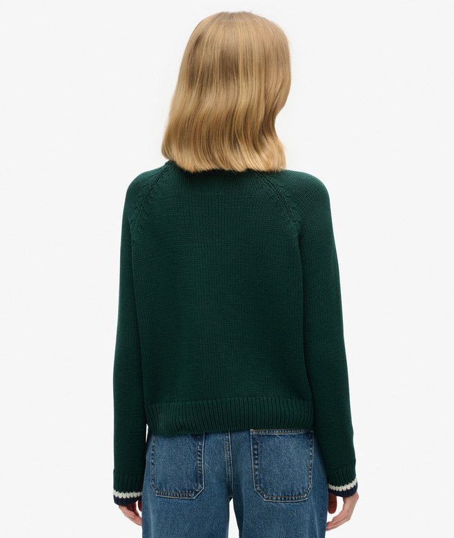 Superdry Jersey De Punto Con Cuello Vuelto Americana
