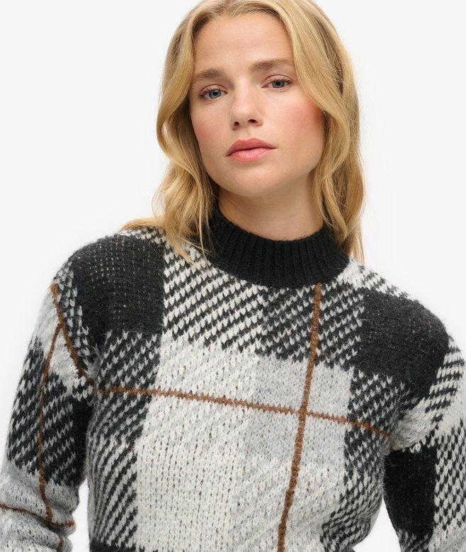 Superdry Jersey De Punto De Corte Cuadrado Con Diseño
