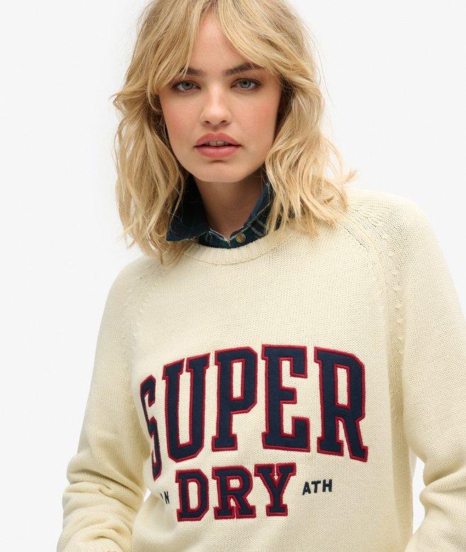 Superdry Jersey Gráfico Holgado De Punto Con Cuello Redondo