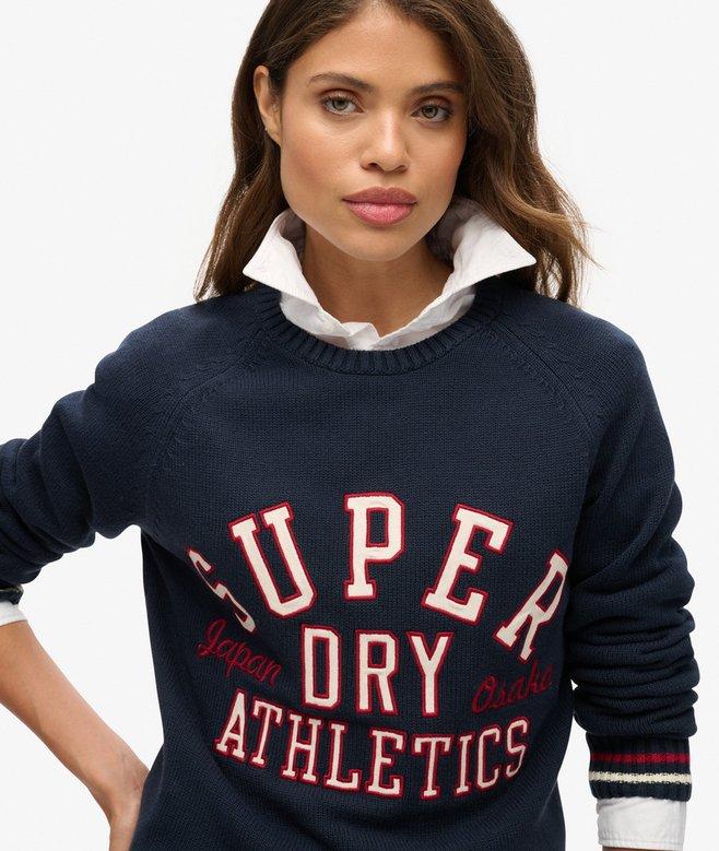 Superdry Jersey Gráfico Holgado De Punto Con Cuello Redondo