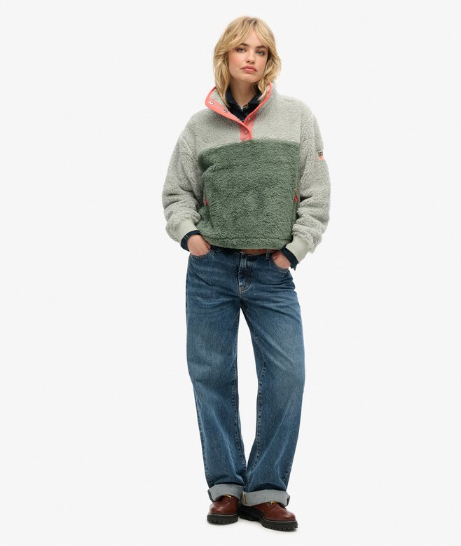 Superdry Jersey Supersuave Con Cuello Panadero Mash Up