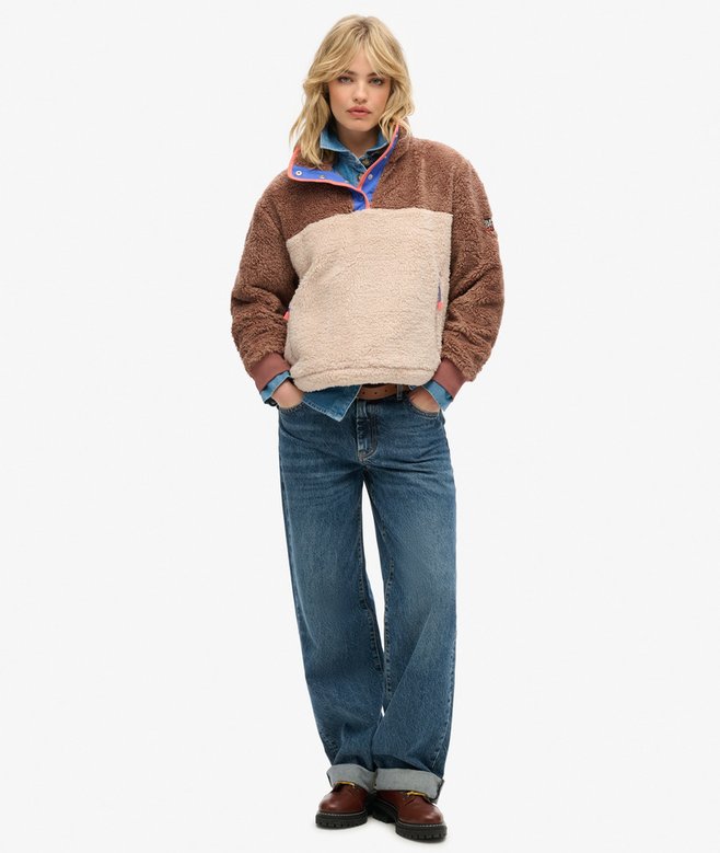 Superdry Jersey Supersuave Con Cuello Panadero Mash Up