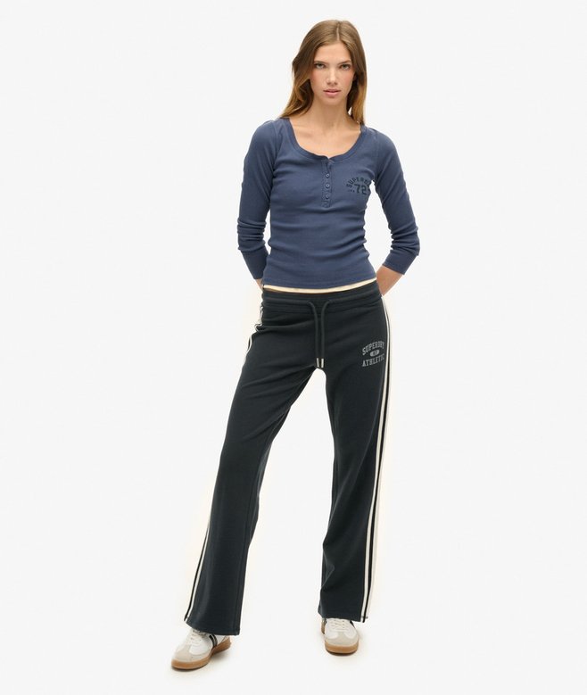 superdry Joggers acampanados a rayas Athletic Essentials