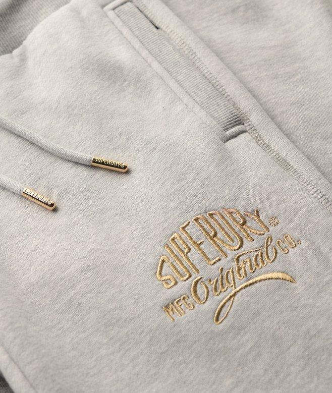 Superdry Joggers Ajustados Con Logotipo Metalizado Luxe