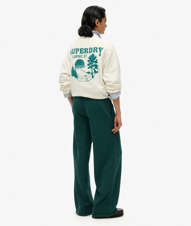 Superdry Joggers De Pernera Ancha Con Logotipo Essential