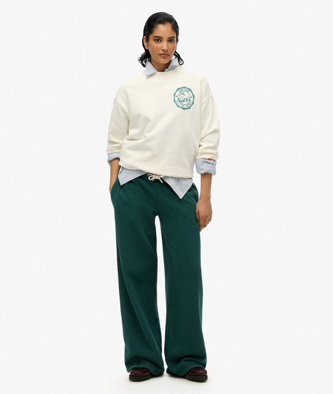 superdry Joggers de pernera ancha con logotipo Essential