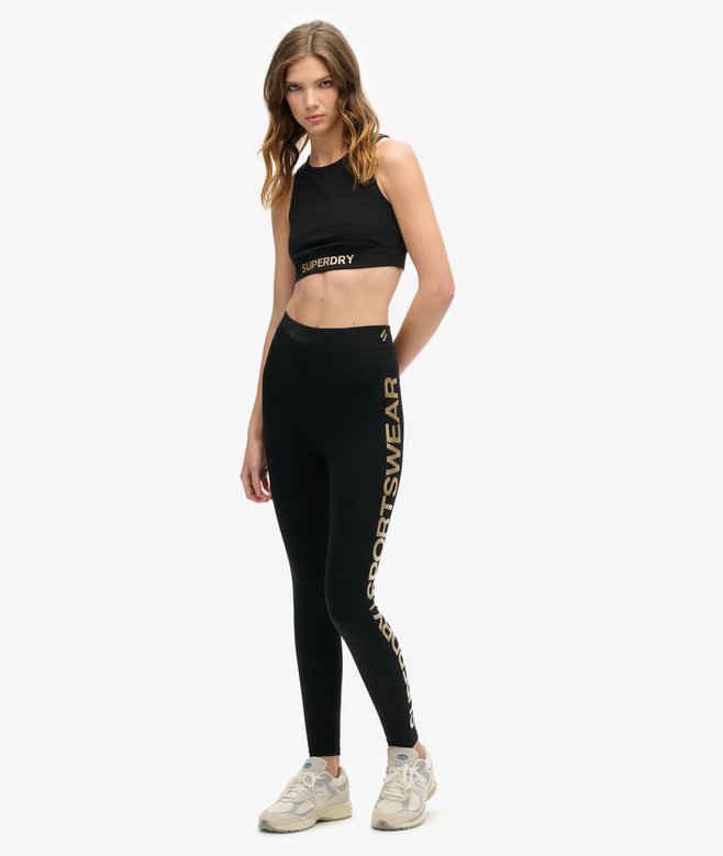 superdry Leggings deportivos de talle alto Sportswear