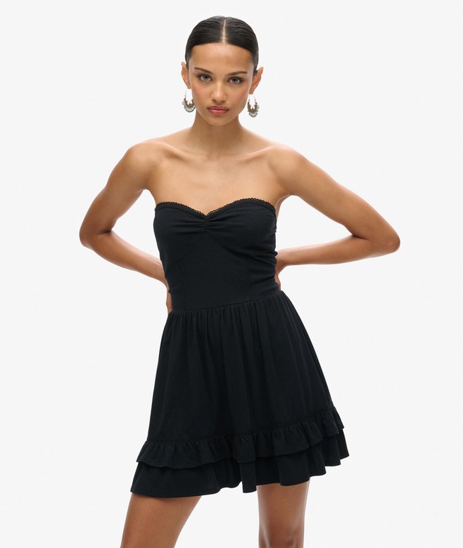 superdry Minivestido bandeau de encaje de los años 50