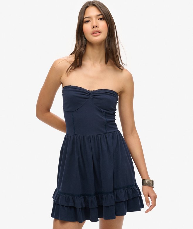 superdry Minivestido bandeau de encaje de los años 50