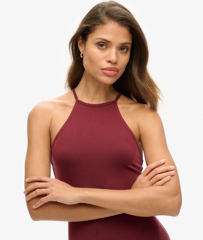 Superdry Minivestido De Punto De Tirantes Con Espalda Olímpica