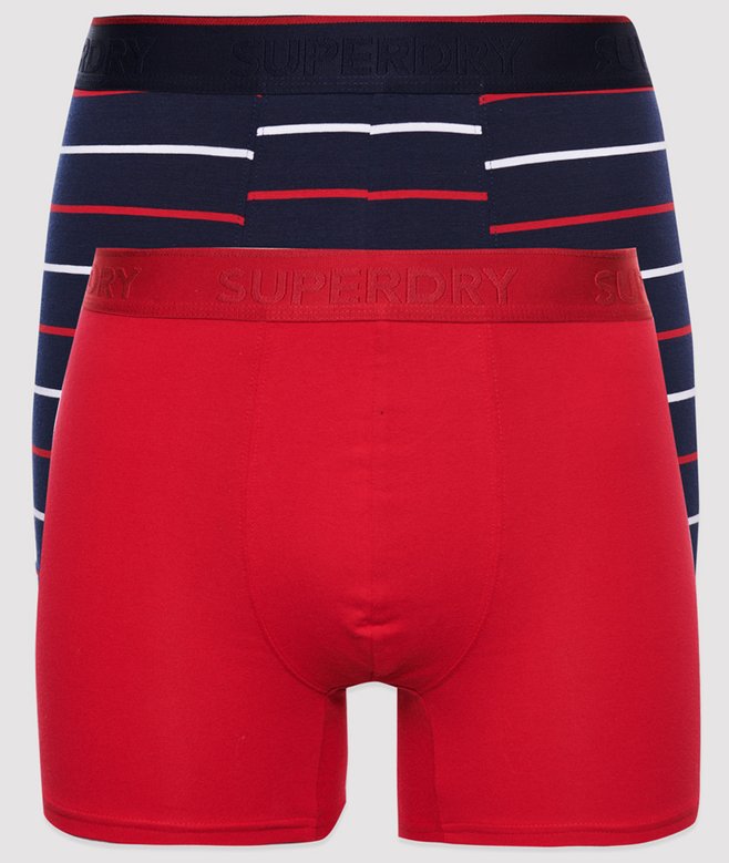 Superdry Pack De 2 Calzoncillos Bóxer Clásicos De Algodón Orgánico