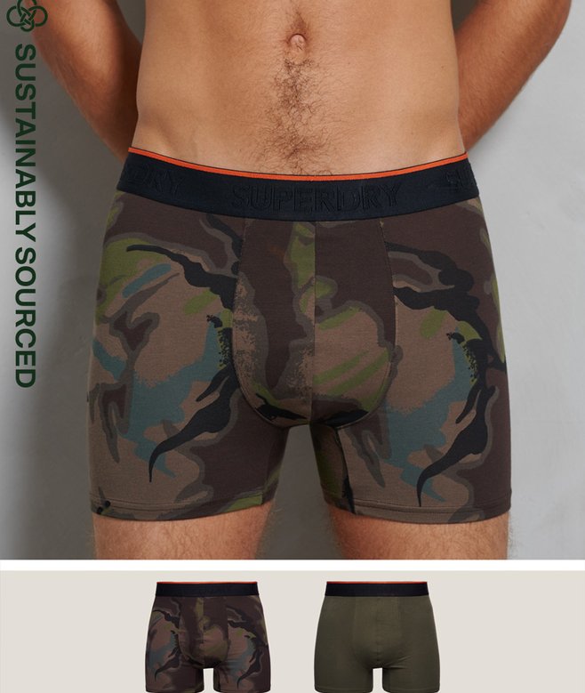 superdry Pack de 2 calzoncillos bóxer clásicos de algodón orgánico