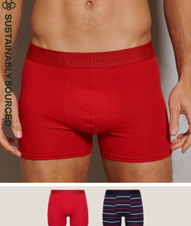 superdry Pack de 2 calzoncillos bóxer clásicos de algodón orgánico