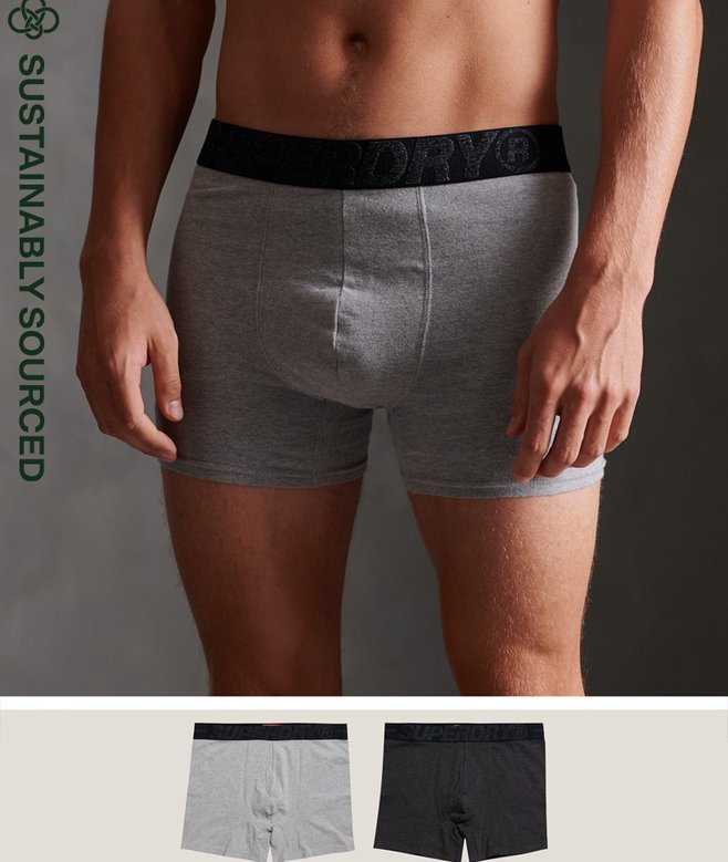 superdry Pack de 2 calzoncillos bóxer de algodón orgánico