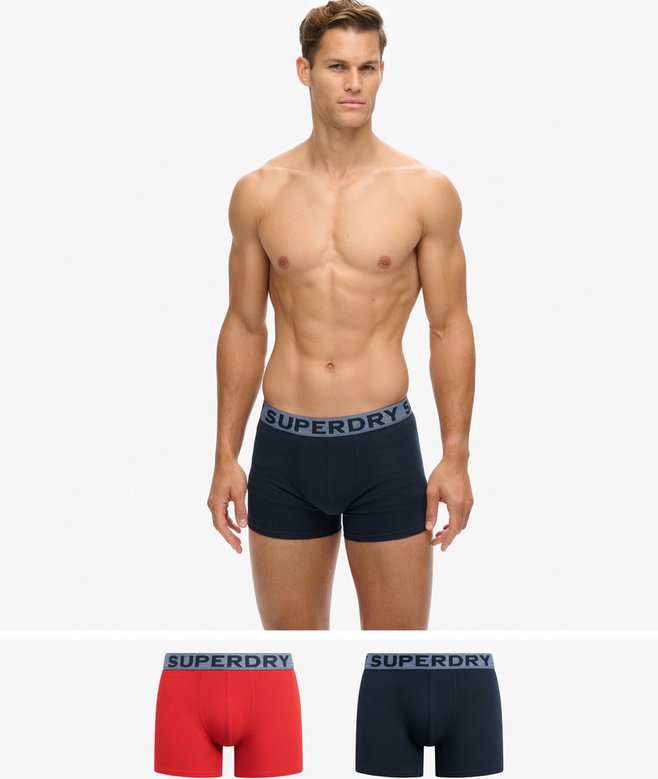 superdry Pack de 2 calzoncillos bóxer de algodón orgánico