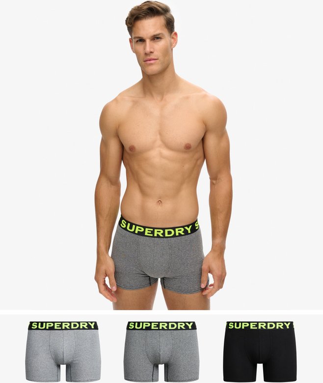 superdry Pack de 3 calzoncillos bóxer de algodón orgánico