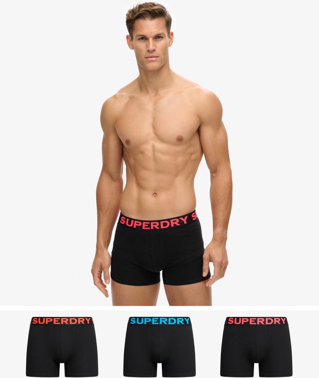 superdry Pack de 3 calzoncillos bóxer de algodón orgánico