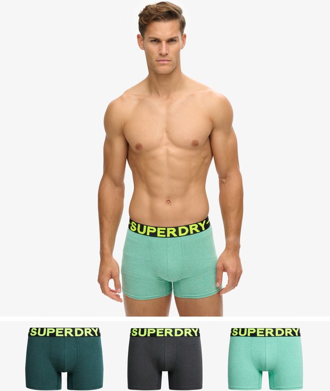 superdry Pack de 3 calzoncillos bóxer de algodón orgánico
