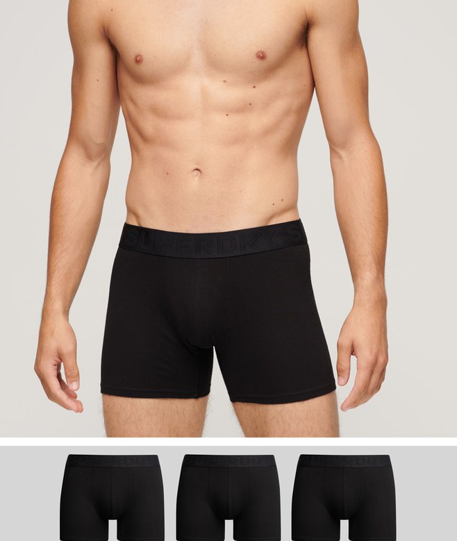 superdry Pack de 3 calzoncillos bóxer de algodón orgánico