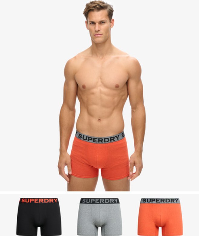 superdry Pack de 3 calzoncillos bóxer de algodón orgánico