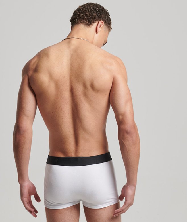 Superdry Pack De Dos Calzoncillos De Algodón Orgánico Con Logotipo Descentrado