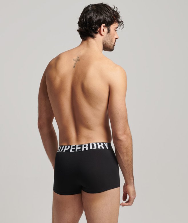 Superdry Pack De Dos Calzoncillos De Algodón Orgánico Con Logotipo
