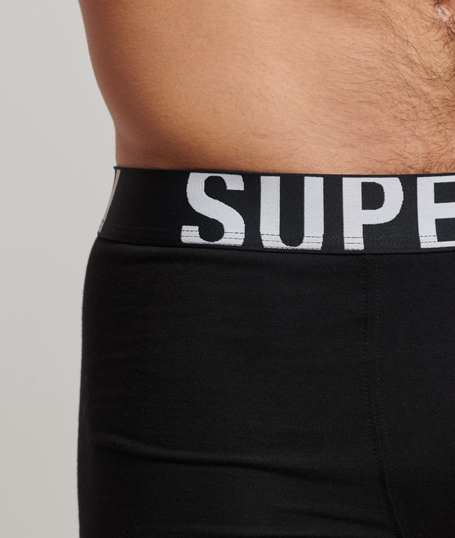 Superdry Pack De Dos Calzoncillos De Algodón Orgánico Con Logotipo