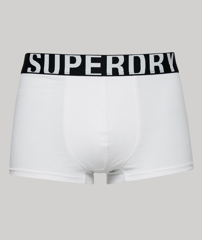 Superdry Pack De Dos Calzoncillos De Algodón Orgánico Con Logotipo