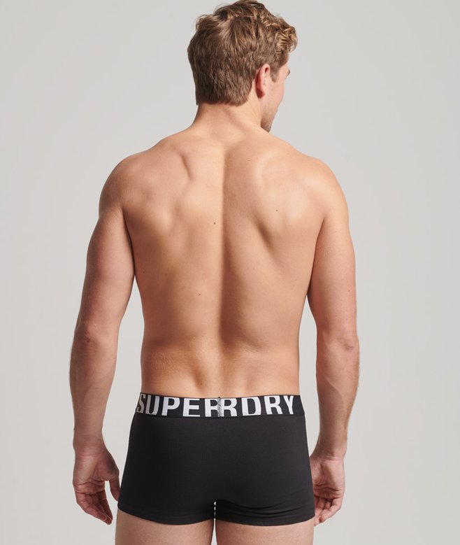 Superdry Pack De Dos Calzoncillos De Algodón Orgánico Con Logotipo