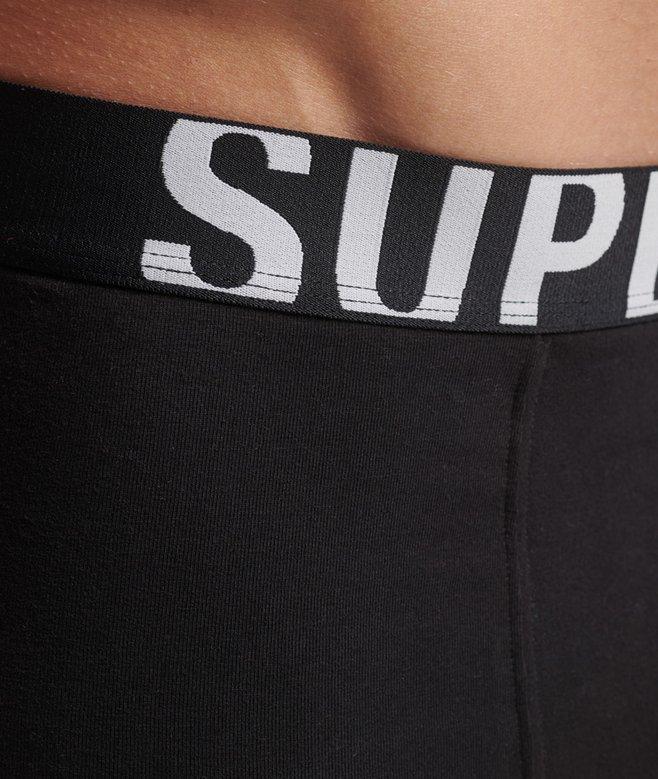 Superdry Pack De Dos Calzoncillos De Algodón Orgánico Con Logotipo