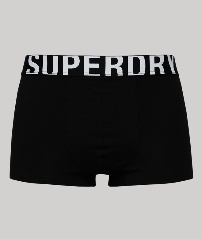 Superdry Pack De Dos Calzoncillos De Algodón Orgánico Con Logotipo