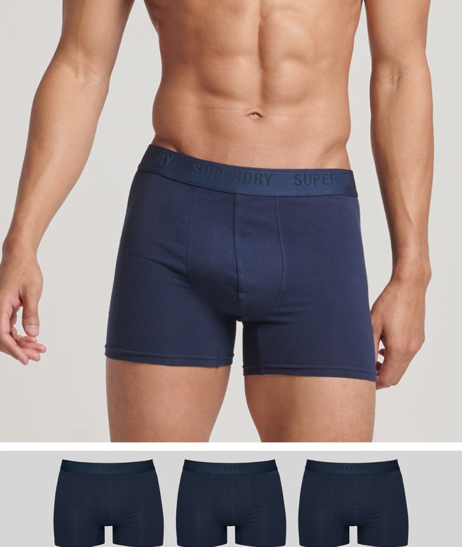 superdry Pack de tres calzoncillos bóxer de algodón orgánico