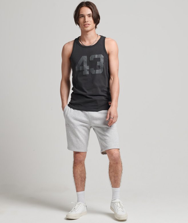 Superdry Pantalón Corto De Punto De Algodón Orgánico Con Vintage Logo