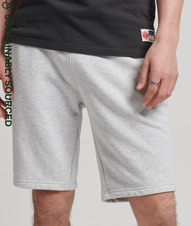 superdry Pantalón corto de punto de algodón orgánico con Vintage Logo