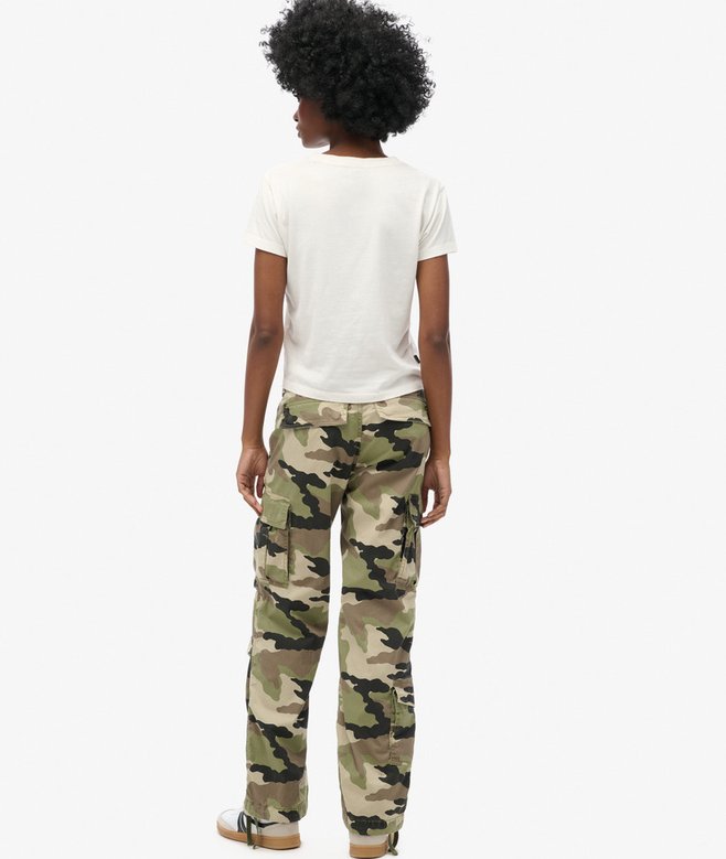 Superdry Pantalones Cargo De Corte Recto Y Talle Bajo