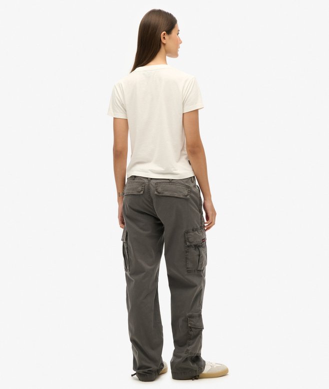 Superdry Pantalones Cargo De Corte Recto Y Talle Bajo