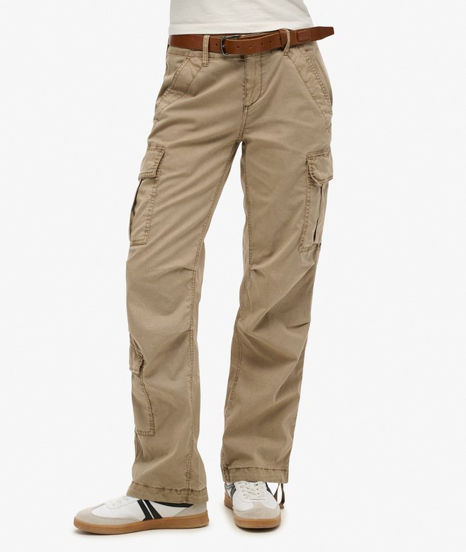 Superdry Pantalones Cargo De Corte Recto Y Talle Bajo