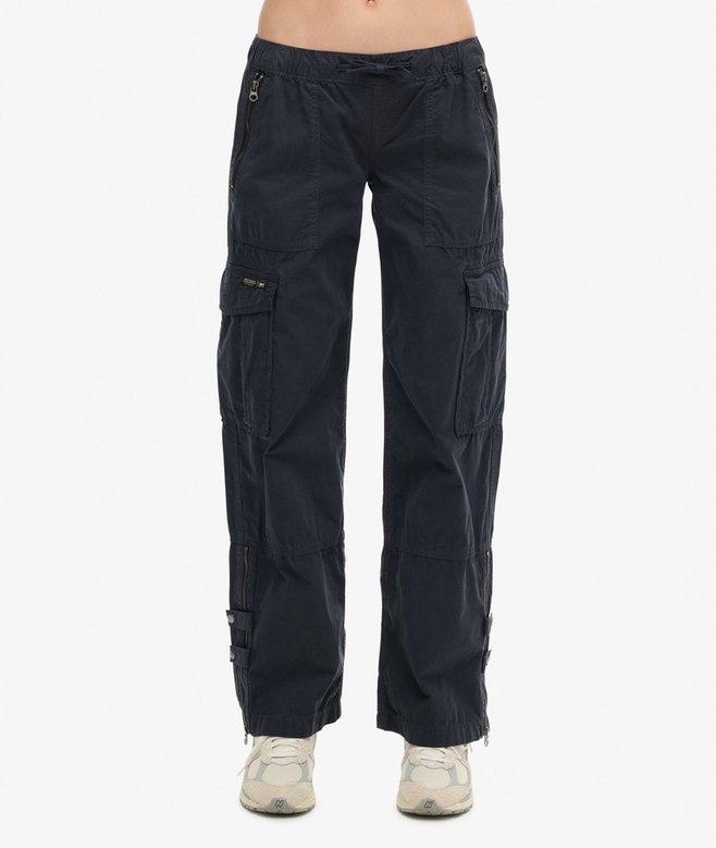Superdry Pantalones Cargo De Pernera Ancha Y Talle Bajo