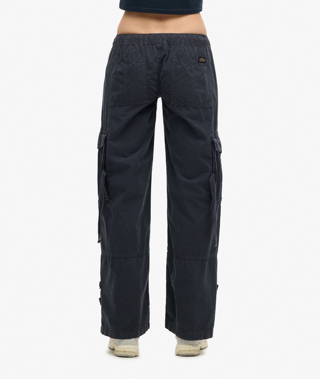 Superdry Pantalones Cargo De Pernera Ancha Y Talle Bajo