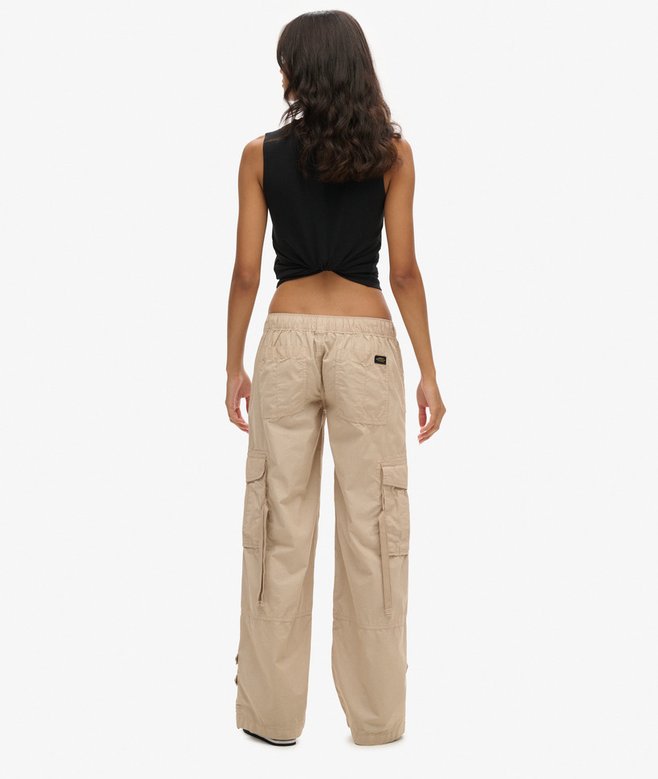 Superdry Pantalones Cargo De Pernera Ancha Y Talle Bajo