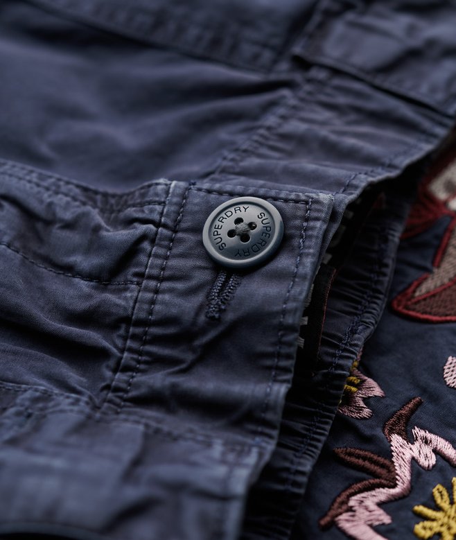 Superdry Pantalones Cargo De Talle Bajo Con Bordado