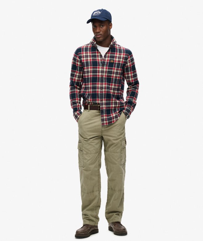 superdry Pantalones cargo holgados de algodón orgánico