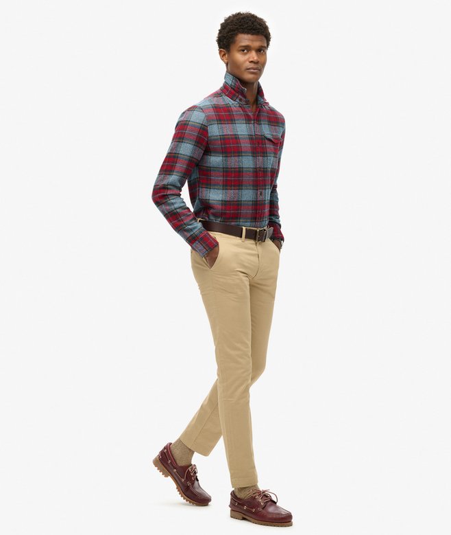 Superdry Pantalones Chinos Ajustados Elásticos De Pernera Cónica