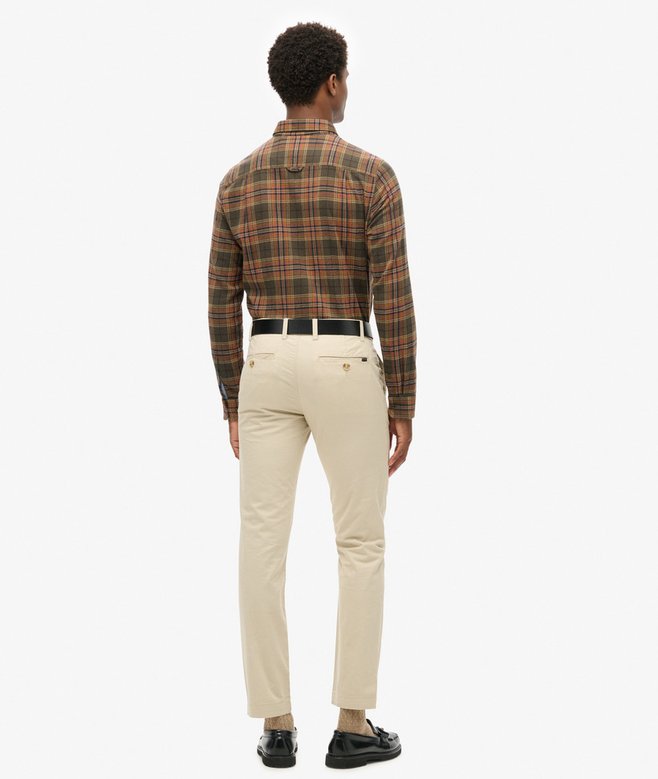 Superdry Pantalones Chinos Ajustados Elásticos De Pernera Cónica