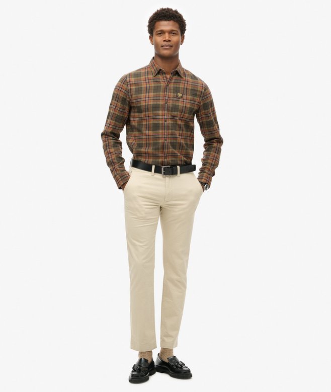 superdry Pantalones chinos ajustados elásticos de pernera cónica