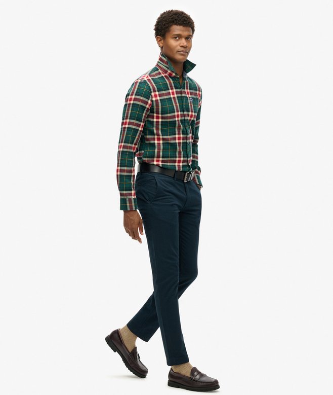 Superdry Pantalones Chinos Ajustados Elásticos De Pernera Cónica