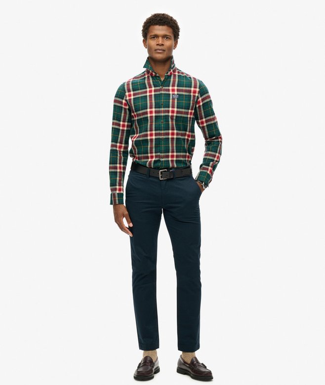 superdry Pantalones chinos ajustados elásticos de pernera cónica