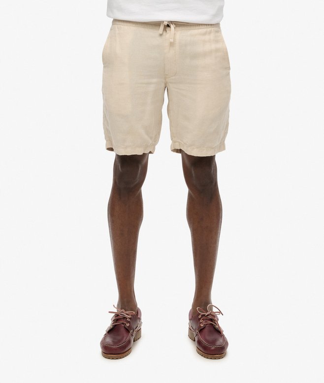 Superdry Pantalones Cortos De Lino Con Cordón De Ajuste